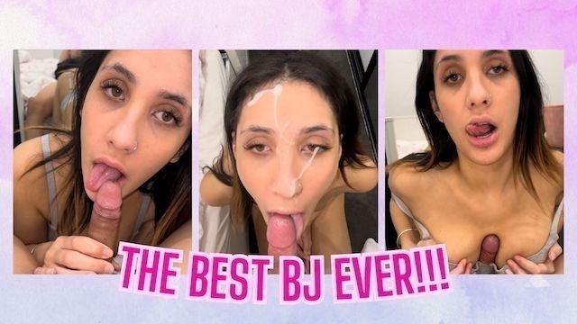 Fit Tinder Baddie Gets a HUGE Facial on the first Date // ASMR Blowjob