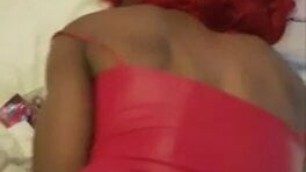 Young black sissy fucked bareback POV