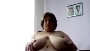 Big Tit BBW Mature Playing With Herself
