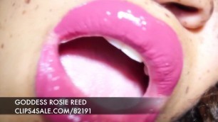 Lipstick Fetish Pink Lipgloss JOI POV Goddess Rosie