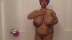 Huge shower tits