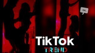 New Trend. Tik Tok Silhouette Challenge with Amazing Fit Girl ????