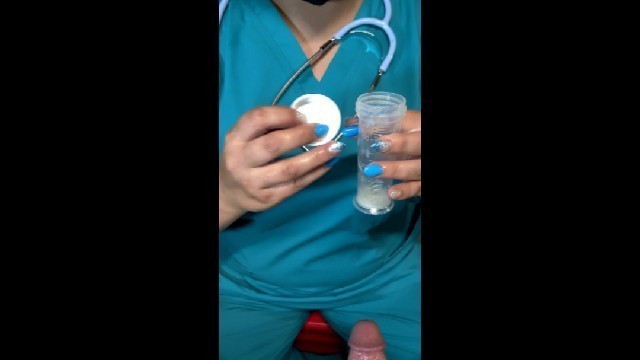 Sperm Bank Nurse in Seattle Helps Patient get Sample!!! REAL Nurse is Bored.