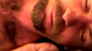 Hairy straight redneck gets facial
