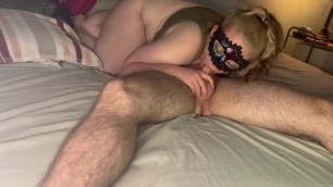 Listen and Enjoy the way she Gags on my Cock